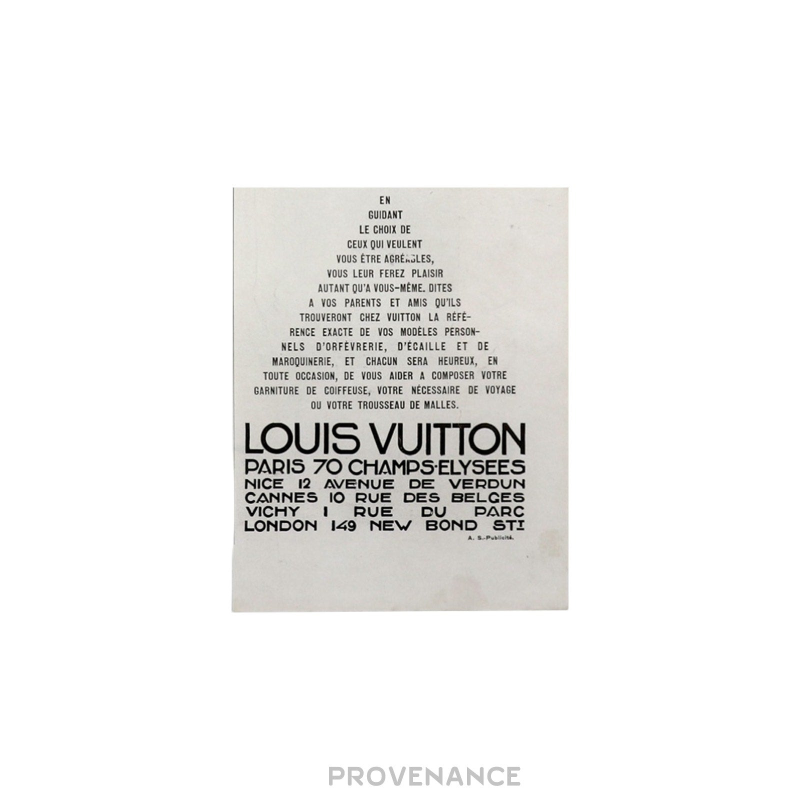 Louis Vuitton Antique Vintage Newsprint Ad - Beauty Trunk - 7