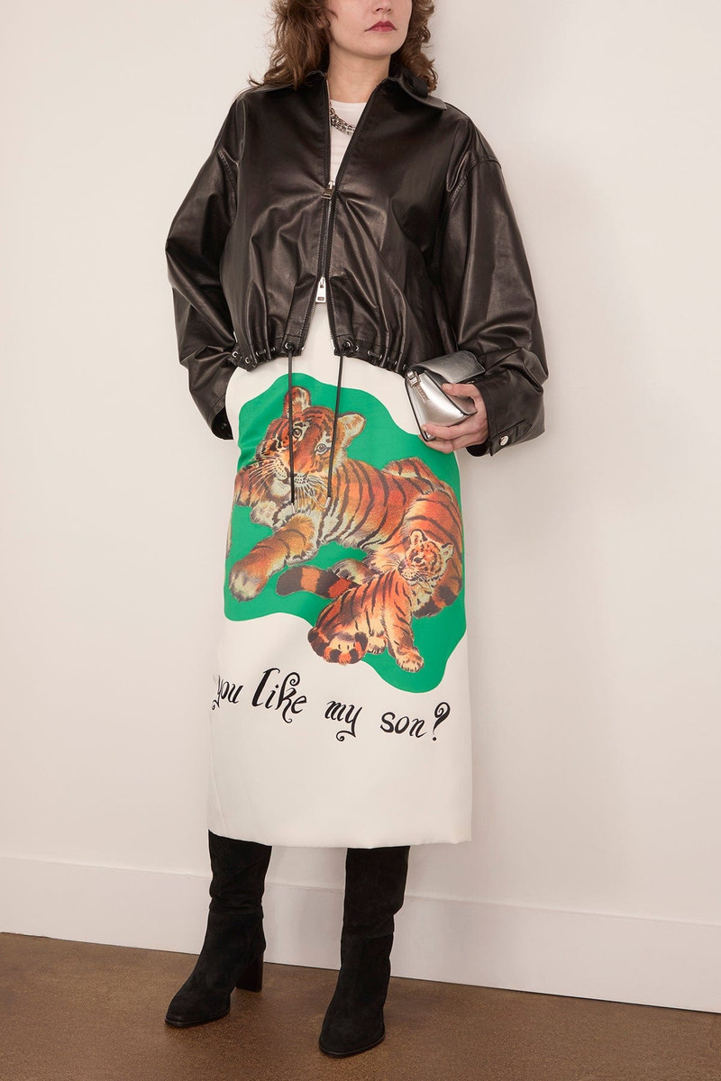 BRANDON MAXWELL The Leland Leather Jacket in Black outlook