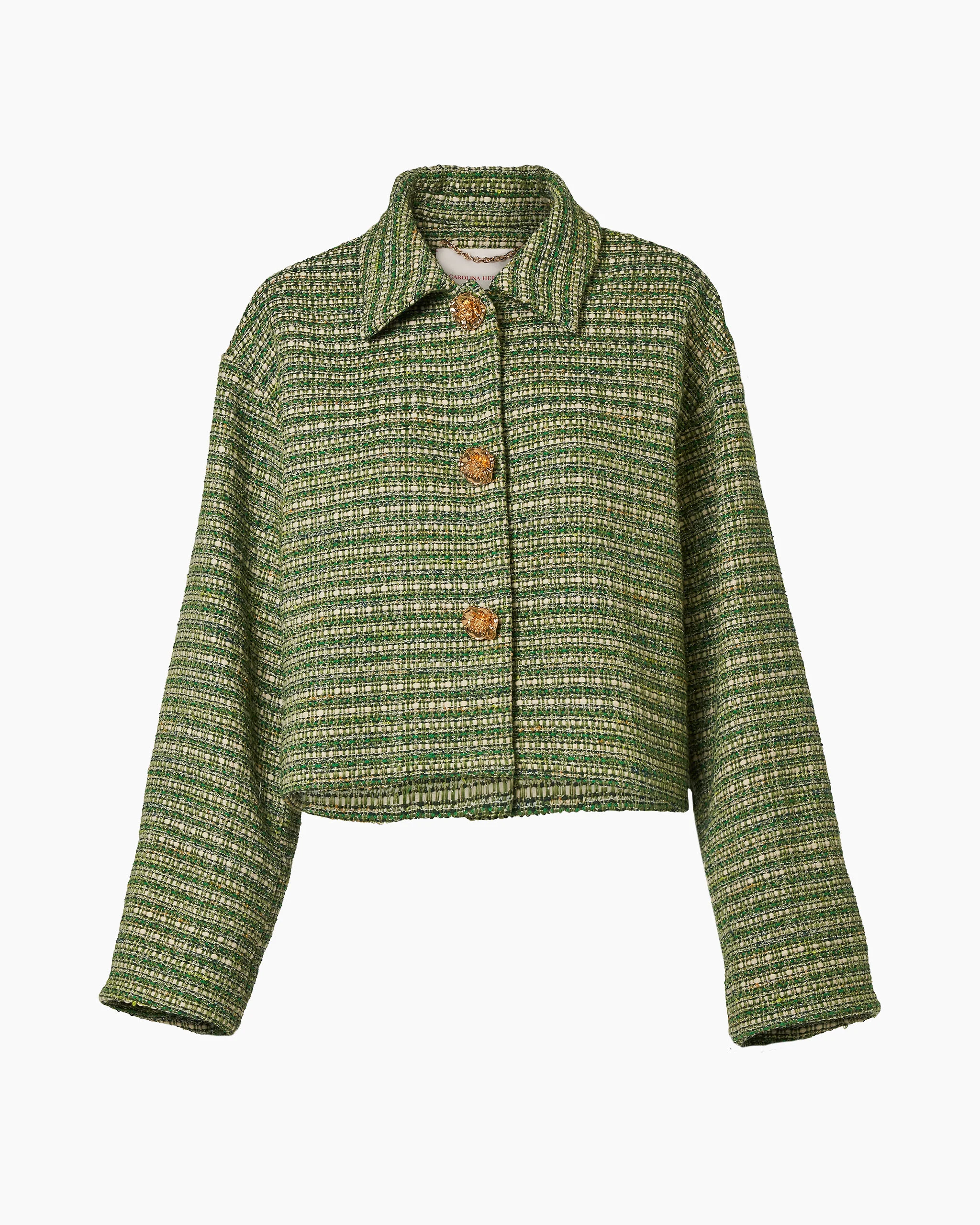 Cropped Tweed Jacket - 1