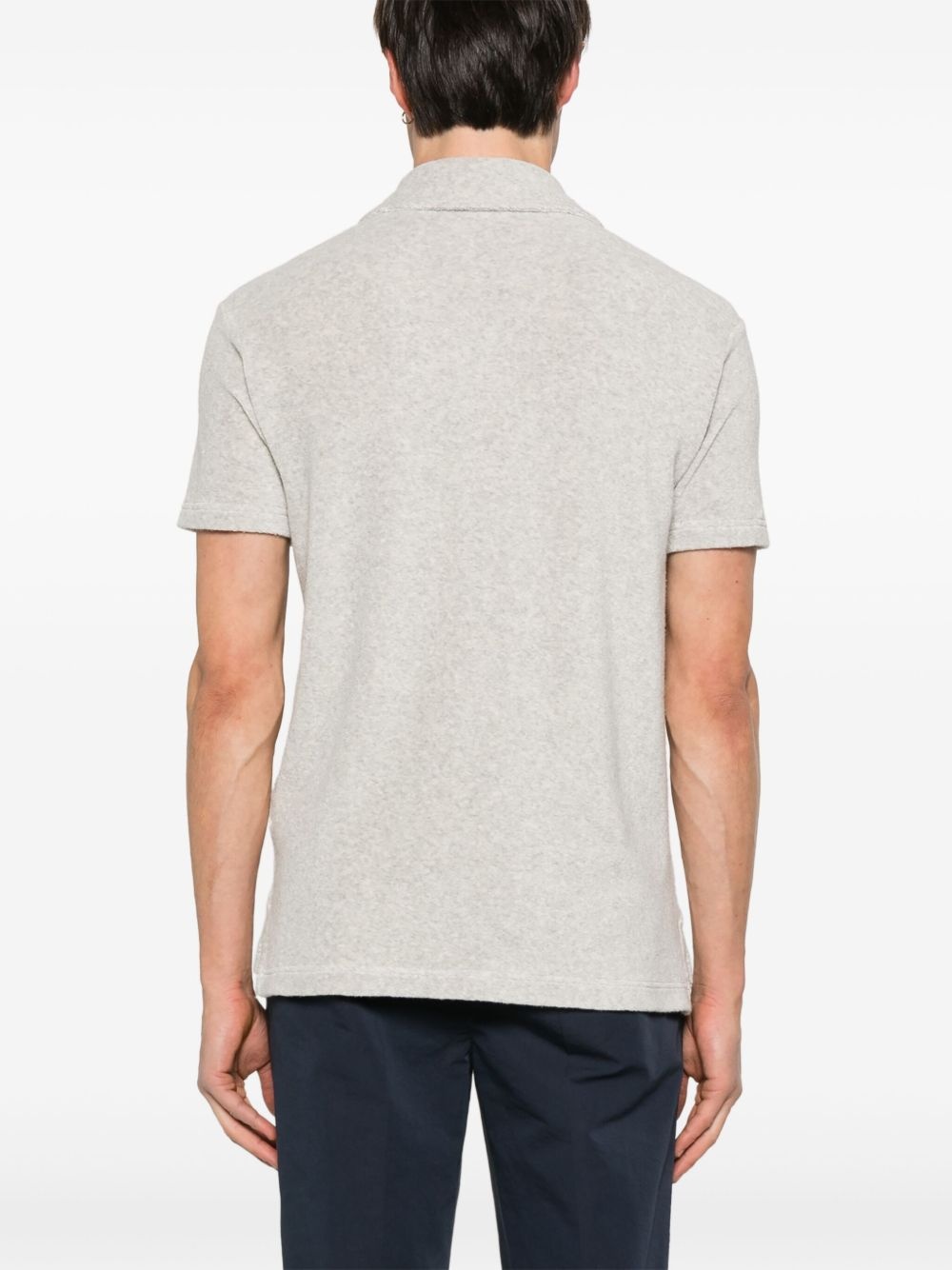 towelling polo shirt - 3