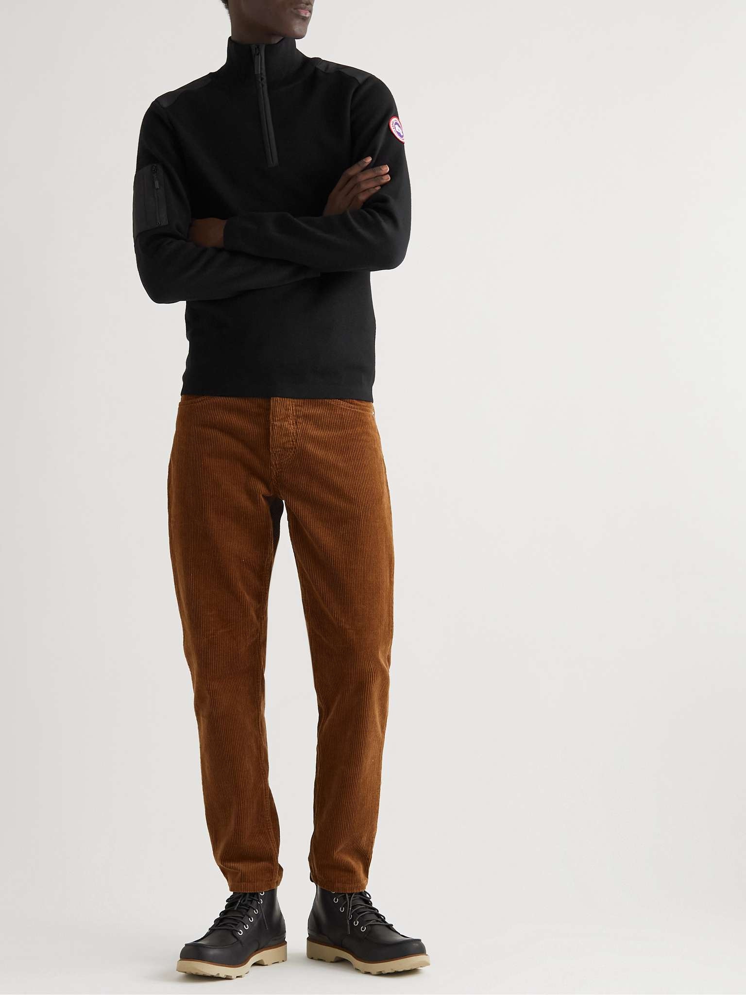 Stormont Slim-Fit CORDURA-Trimmed Merino Wool Half-Zip Sweater - 2