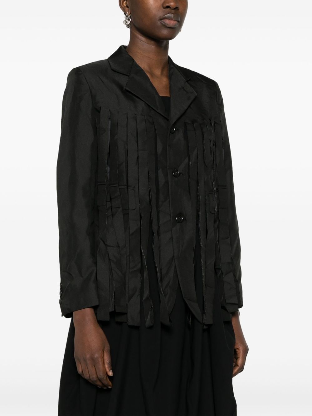 fringe-detail blazer - 3