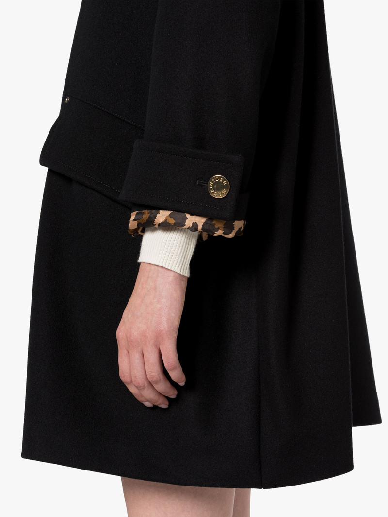 HUMBIE BLACK WOOL OVERCOAT 5