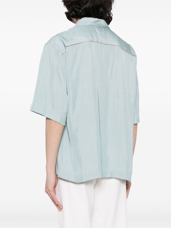 DRIES VAN NOTEN Men Paneled Short Sleeved Shirt - 3