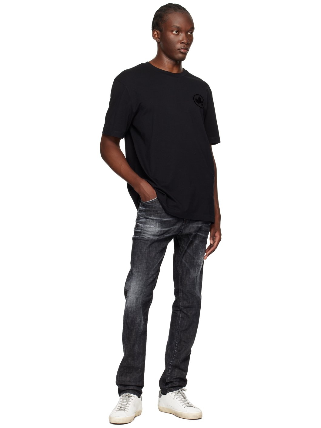 Black Regular Fit T-Shirt - 4