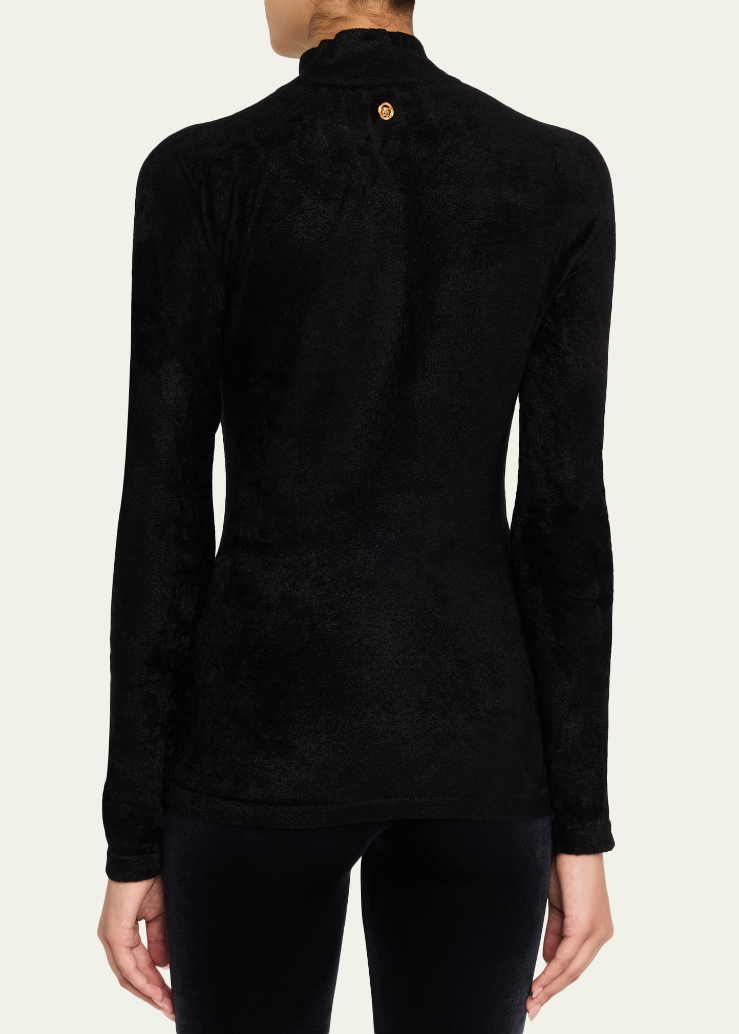 Mock-Neck Chenille Sweater - 3