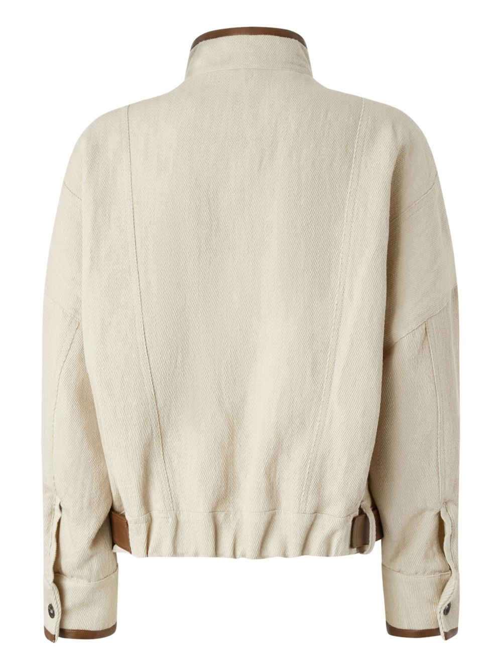 belted cropped jacket - 2