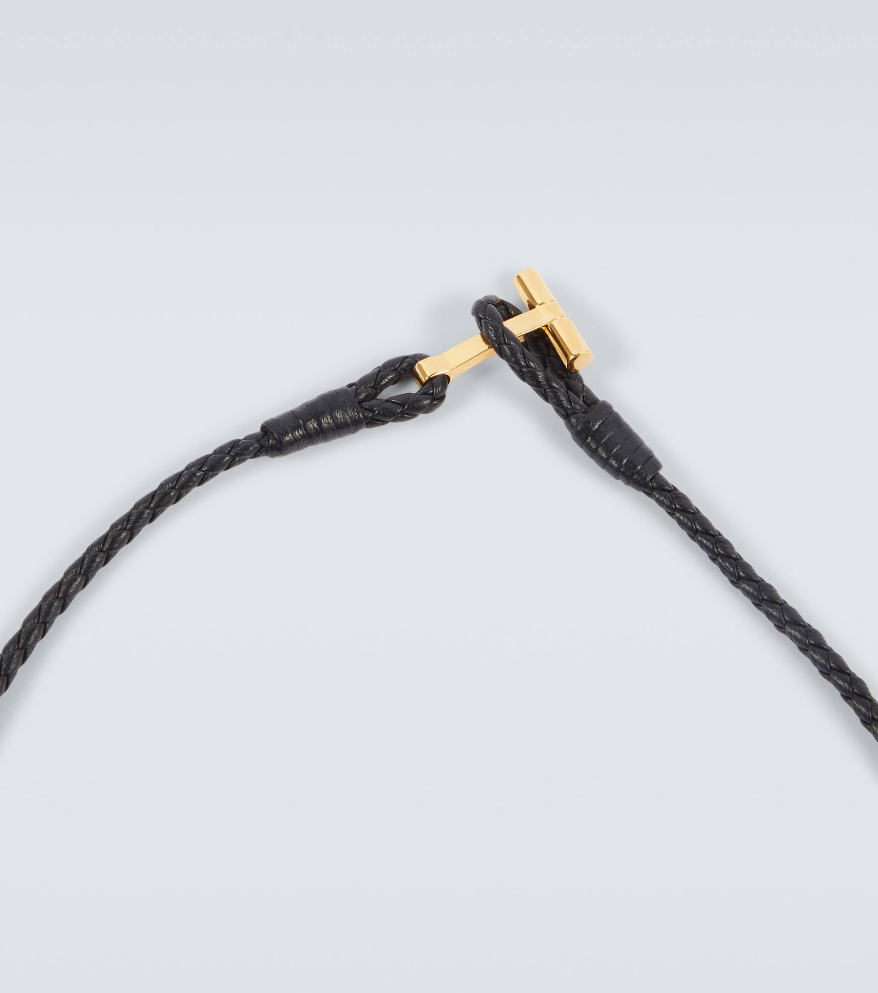 Braided leather bracelet - 3