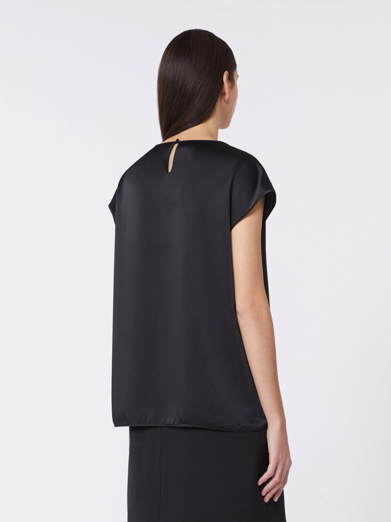 STAFFA Feminine satin top - BLACK 4