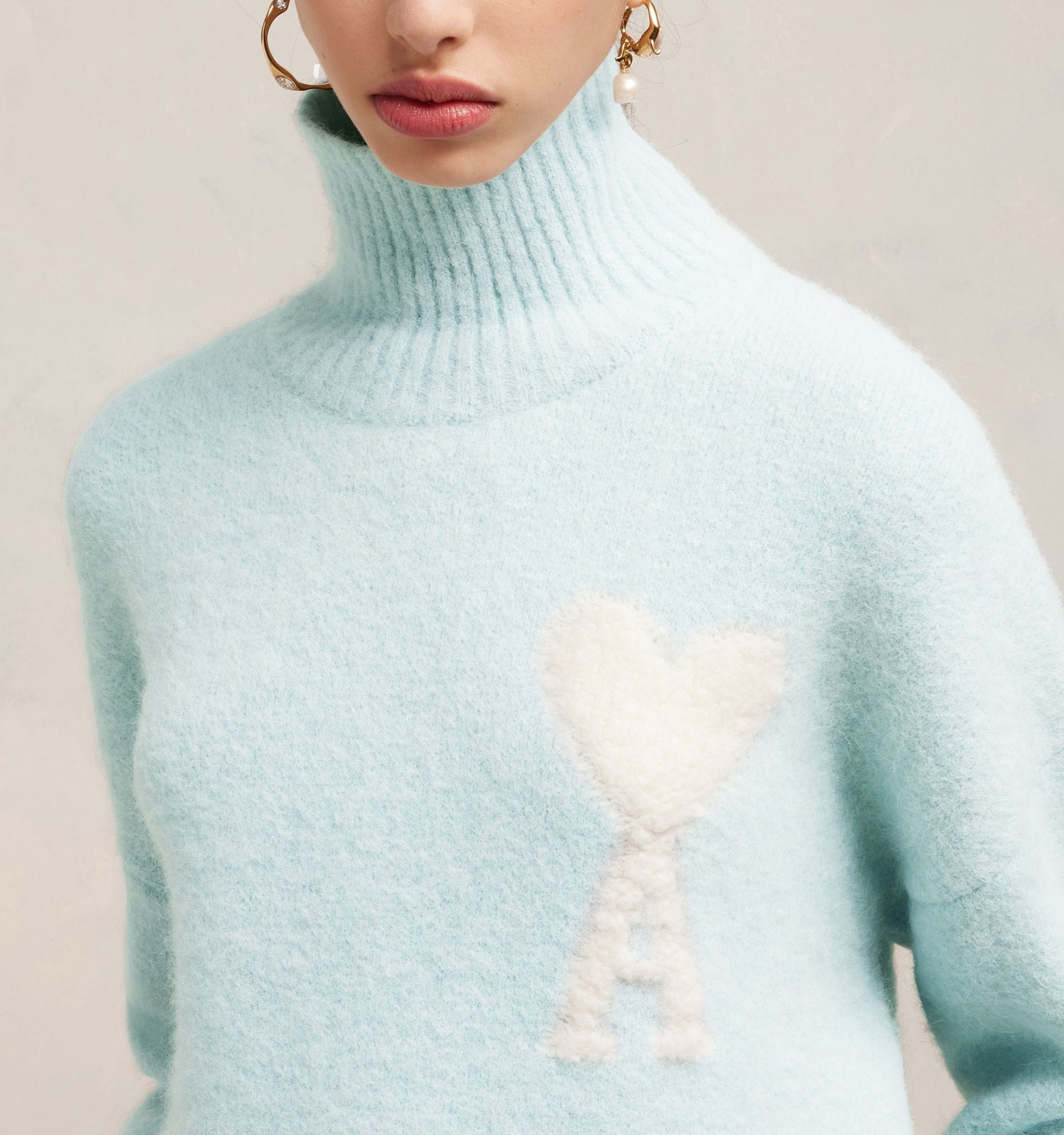 Cloudy Wool Ami de Cœur Sweater - 8