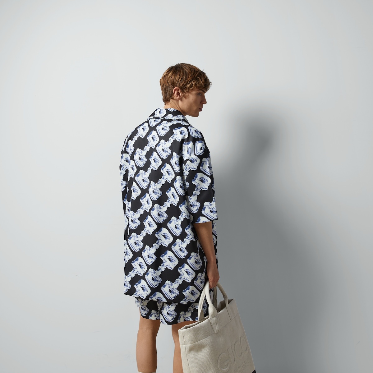 3D glass Horsebit print fabric jacket - 7