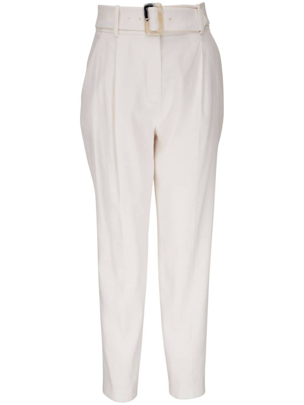 belted tapered trousers - 1