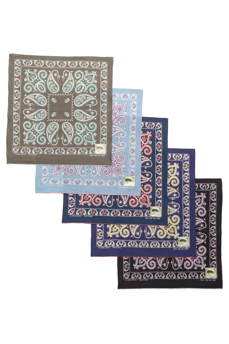 Fastcolor Selvedge Bandana (Paisley) 20x20 1