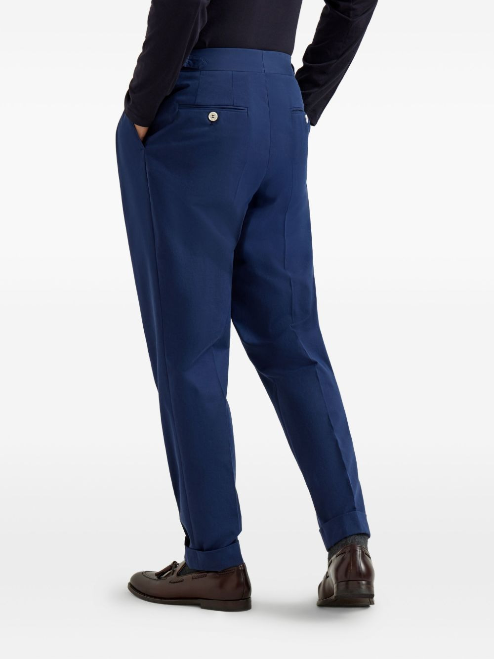 pleated-front tailored trousers - 4