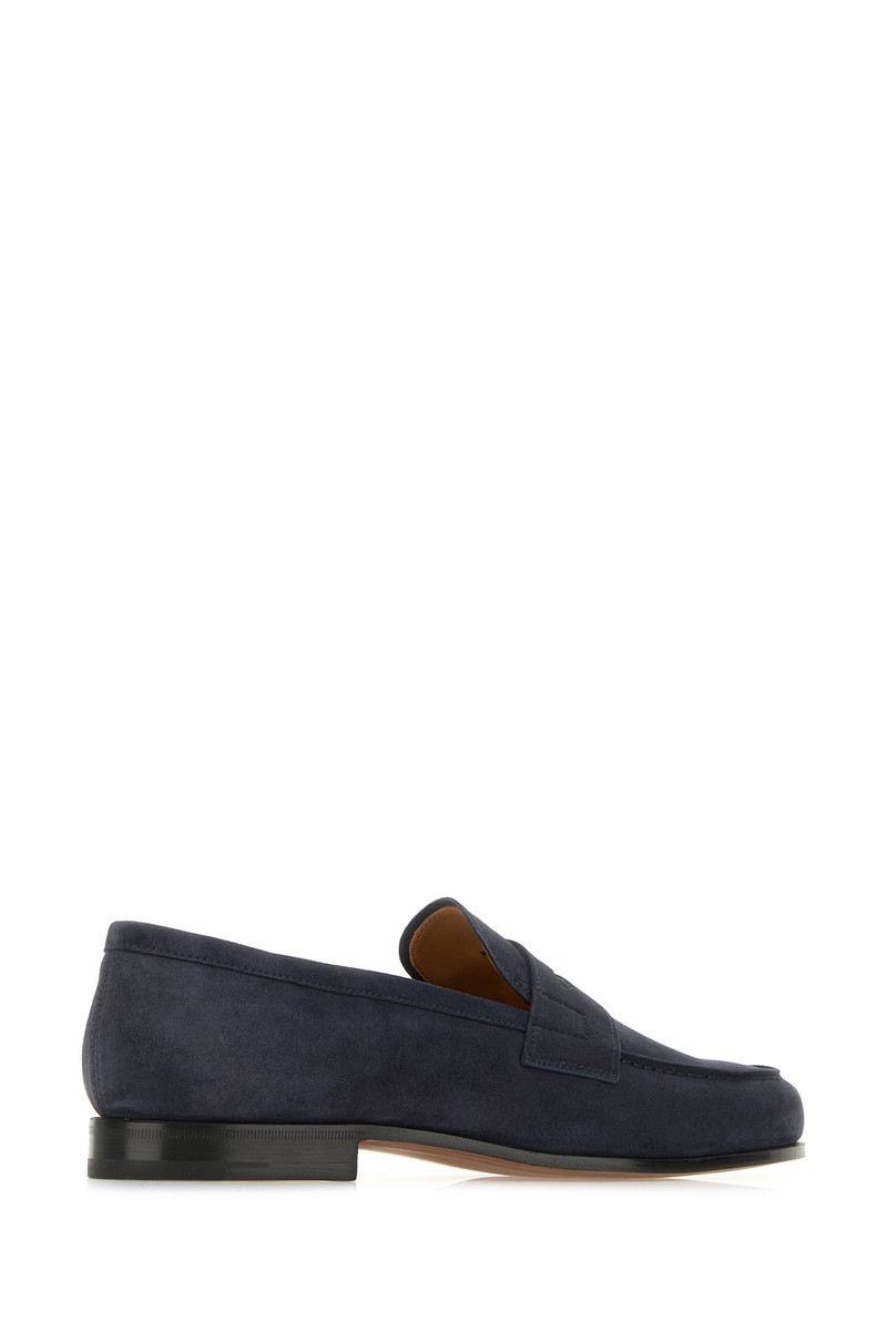 Church's Navy blue leather Heswall loafers outlook