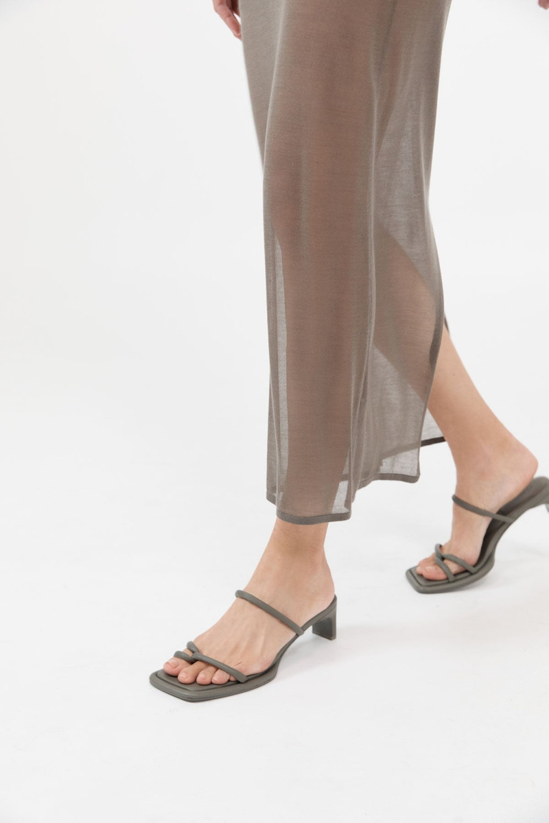 ST. AGNI Loop Heel - Smokey Olive outlook