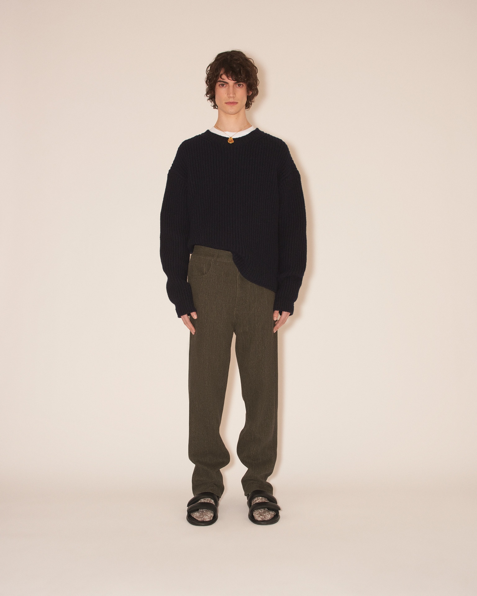 DERIN - Cashmere crew neck sweater - Navy - 2