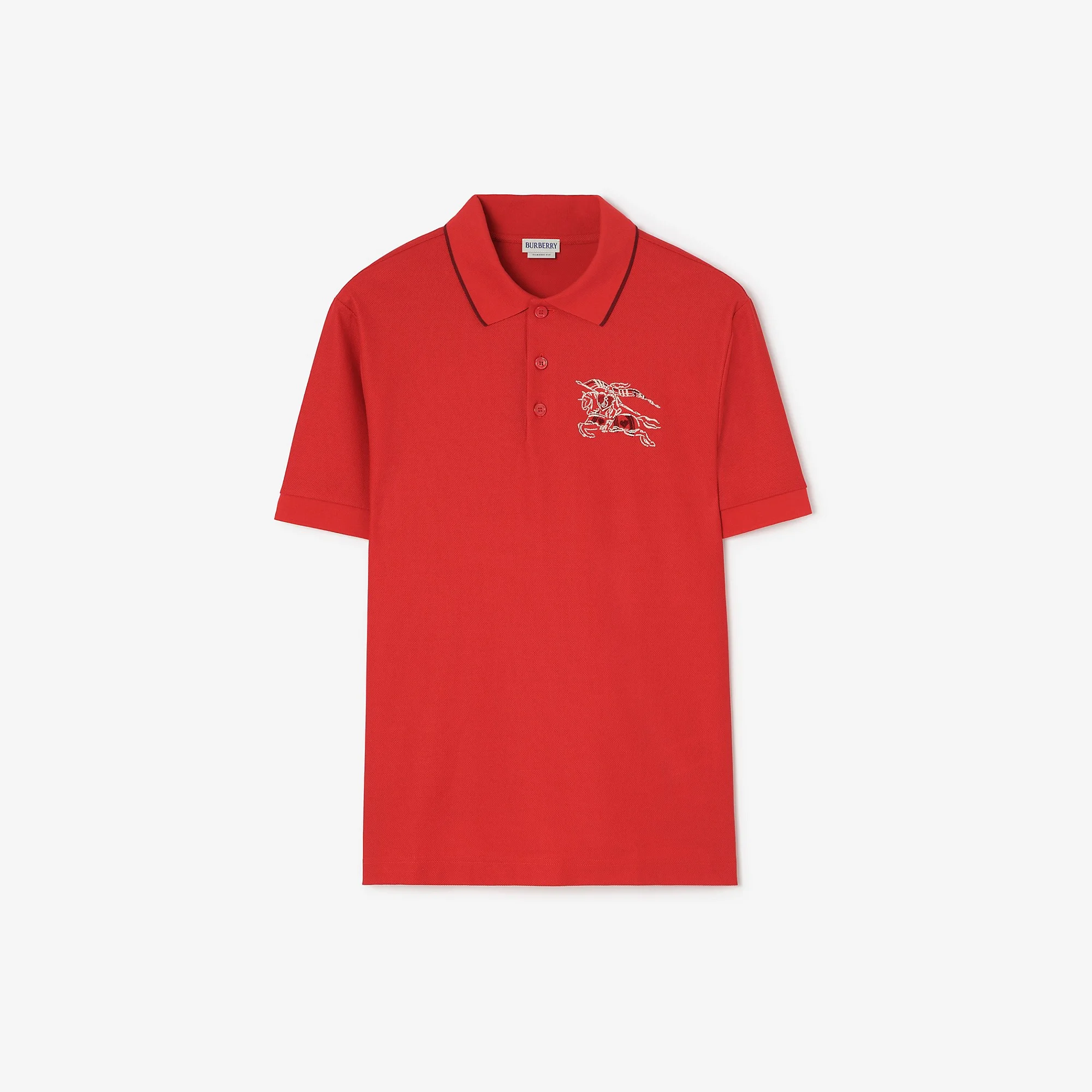 Heart Knight Cotton Polo Shirt - 1