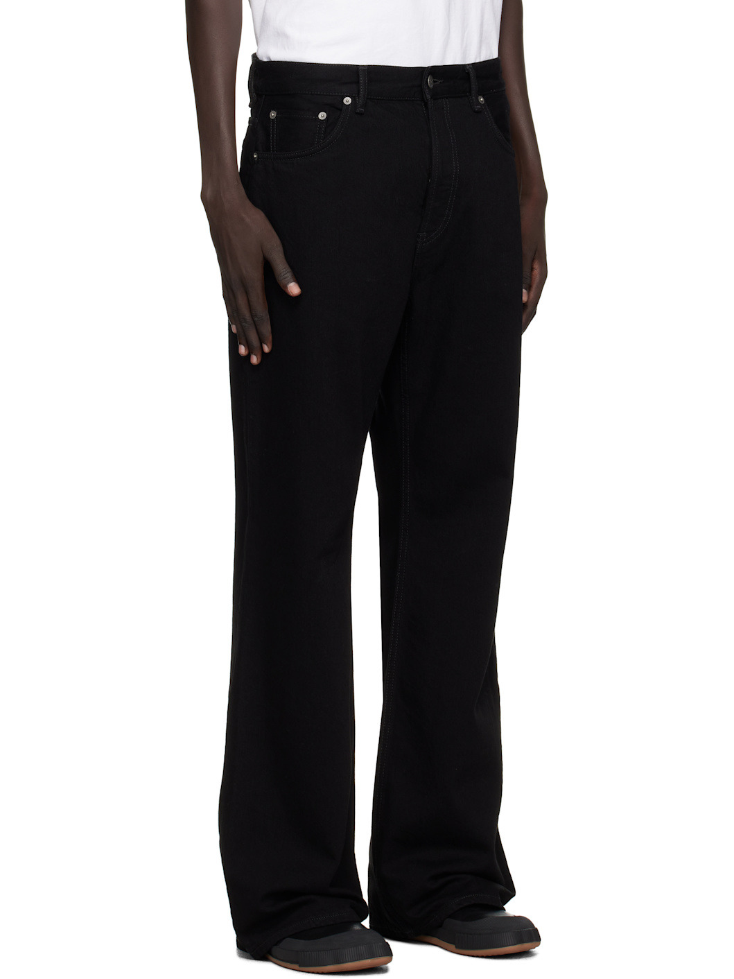 Black Organic Cotton Jeans - 2