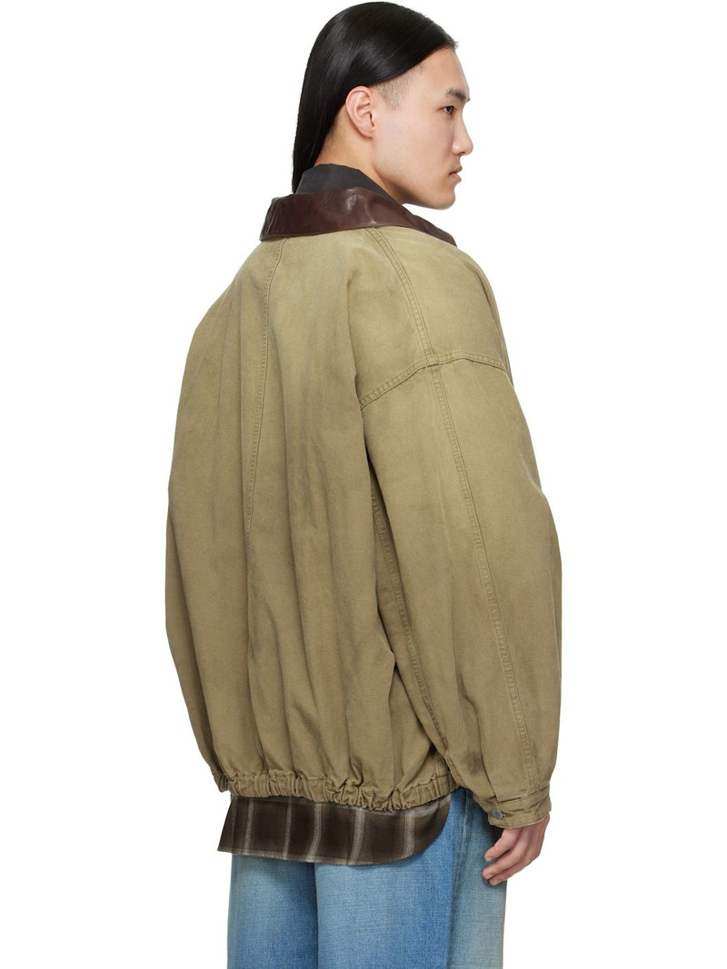 Khaki Sulfur Dyed Oxford Vintage Jacket 3