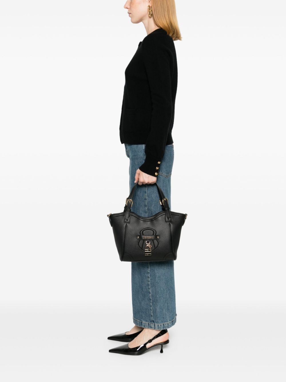 padlock-detail tote bag - 2