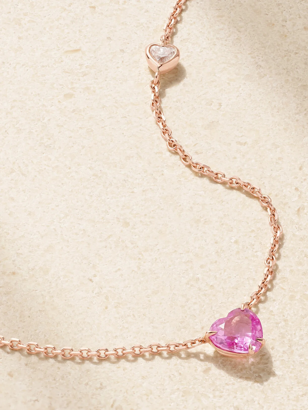 18-karat Rose Gold, Sapphire And Diamond Necklace - 1