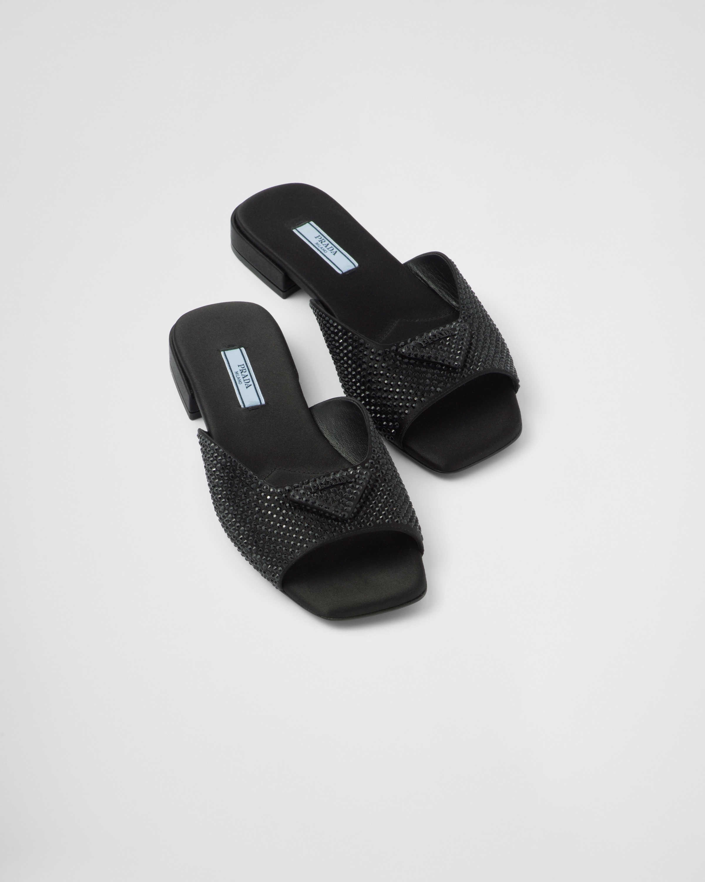 Satin slides with crystals - 4