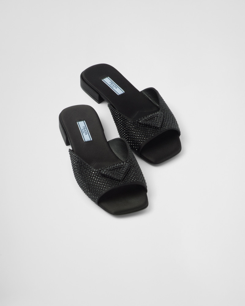 Satin slides with crystals 4