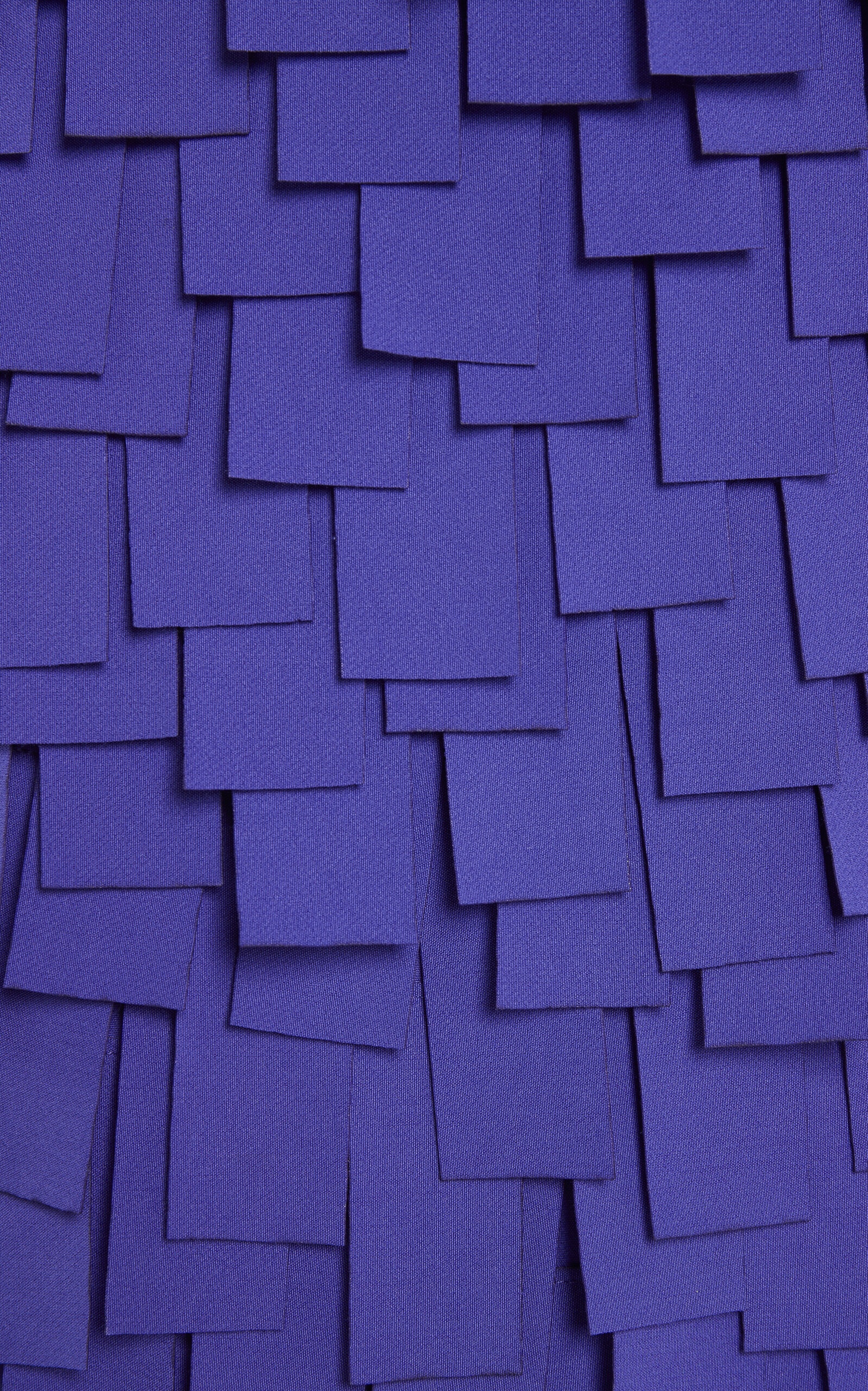 Rectangle-Appliquéd Crepe Midi Skirt purple - 7