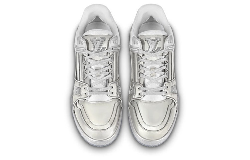 Louis Vuitton LOUIS VUITTON Trainer Sneakers 'Silver' 1A9TRD outlook