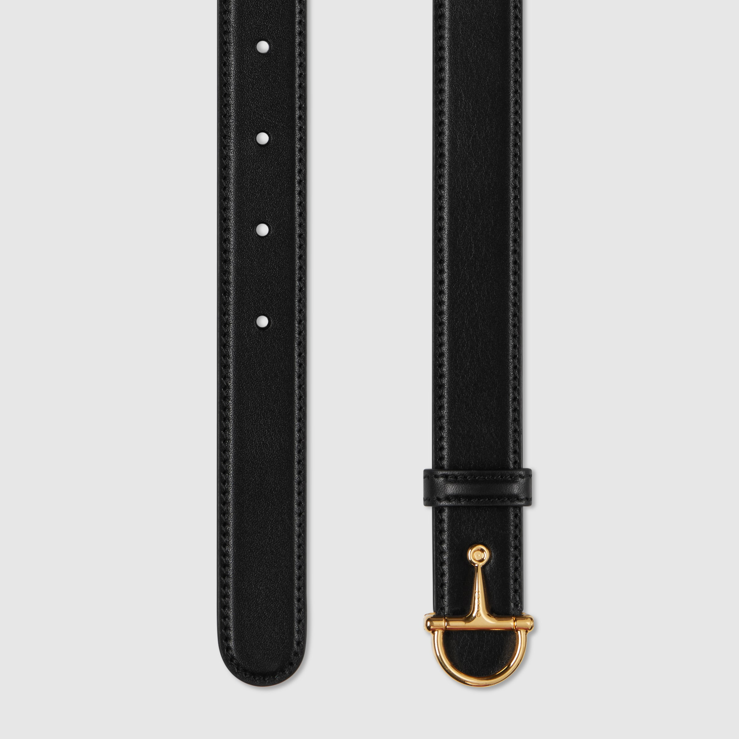 Thin belt with half-Horsebit buckle - 2