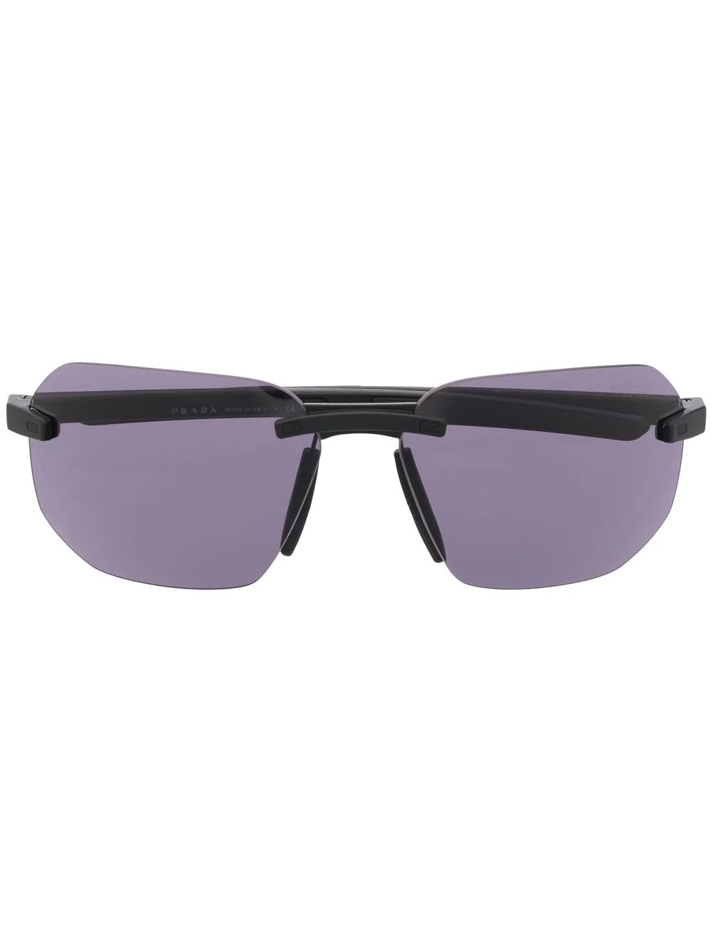 square-frame sunglasses - 1