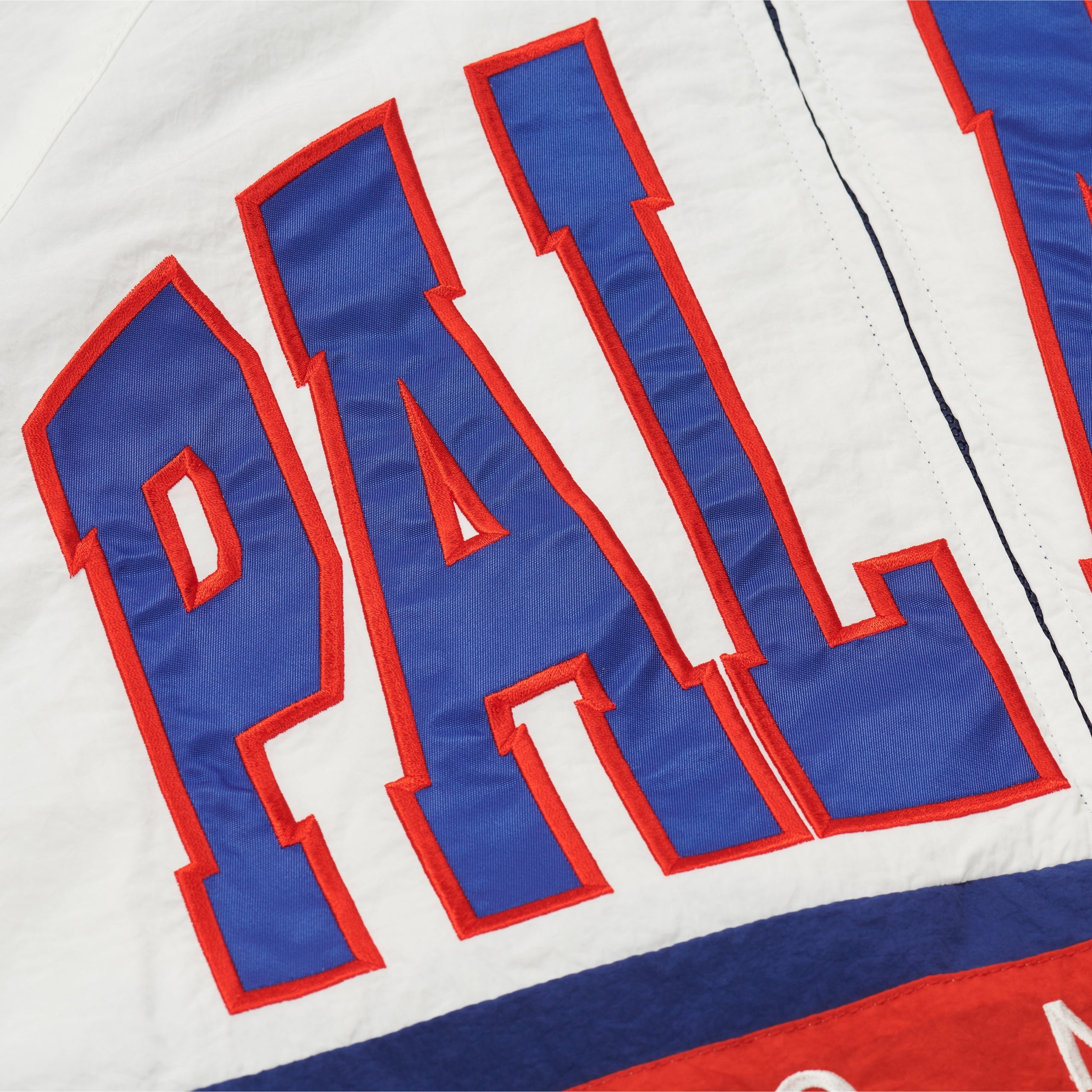 BREAKOUT HALF ZIP BOMBER WHITE / NAVY - 3