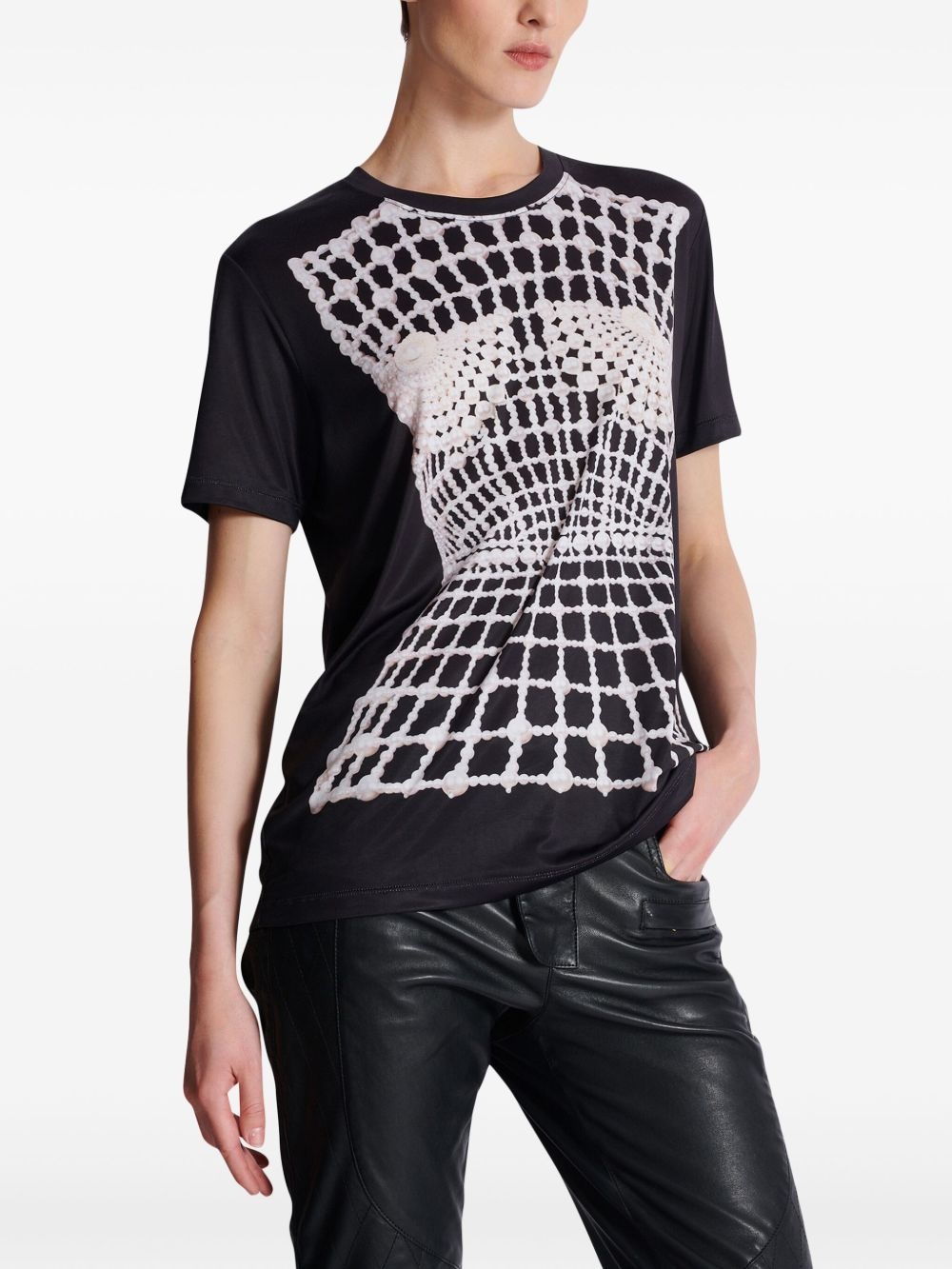 trompe l'oeil-print T-shirt - 6