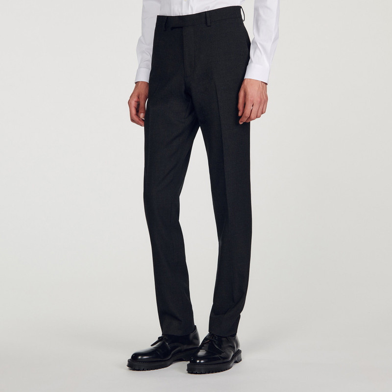 WOOL SUIT TROUSERS 5