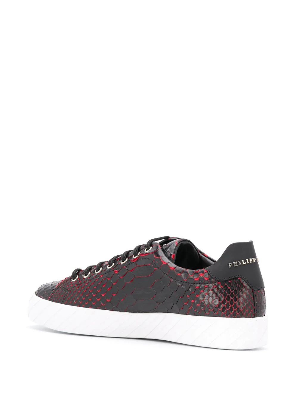 hexagon logo low-top sneakers - 3