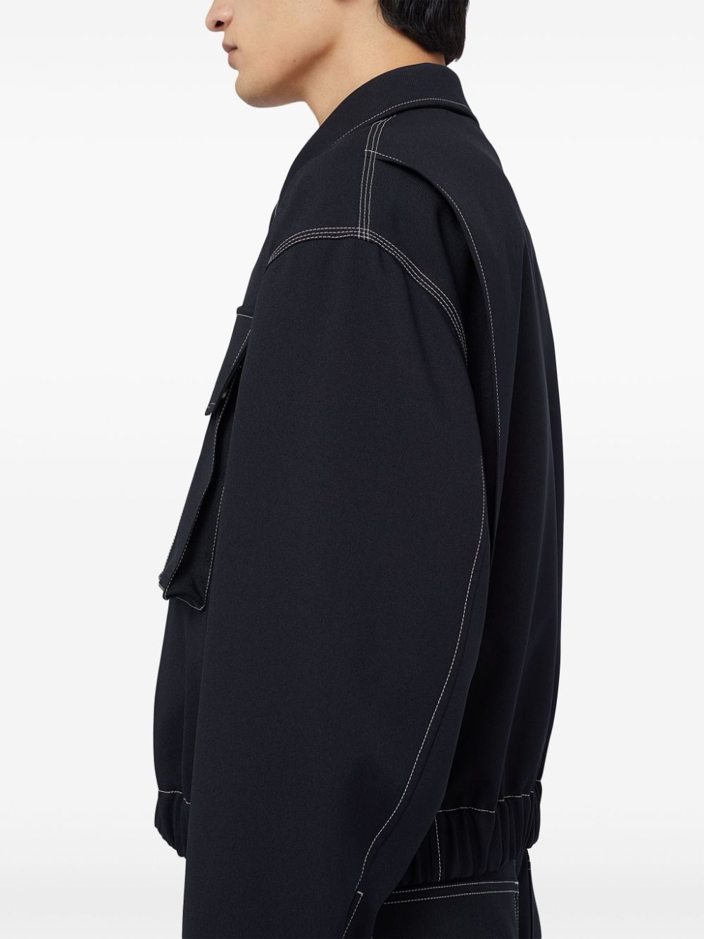 concealed fastening shirt jacket - 5