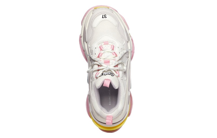 (WMNS) Balenciaga Triple S 'White Yellow' 524039W2FW47541 - 4