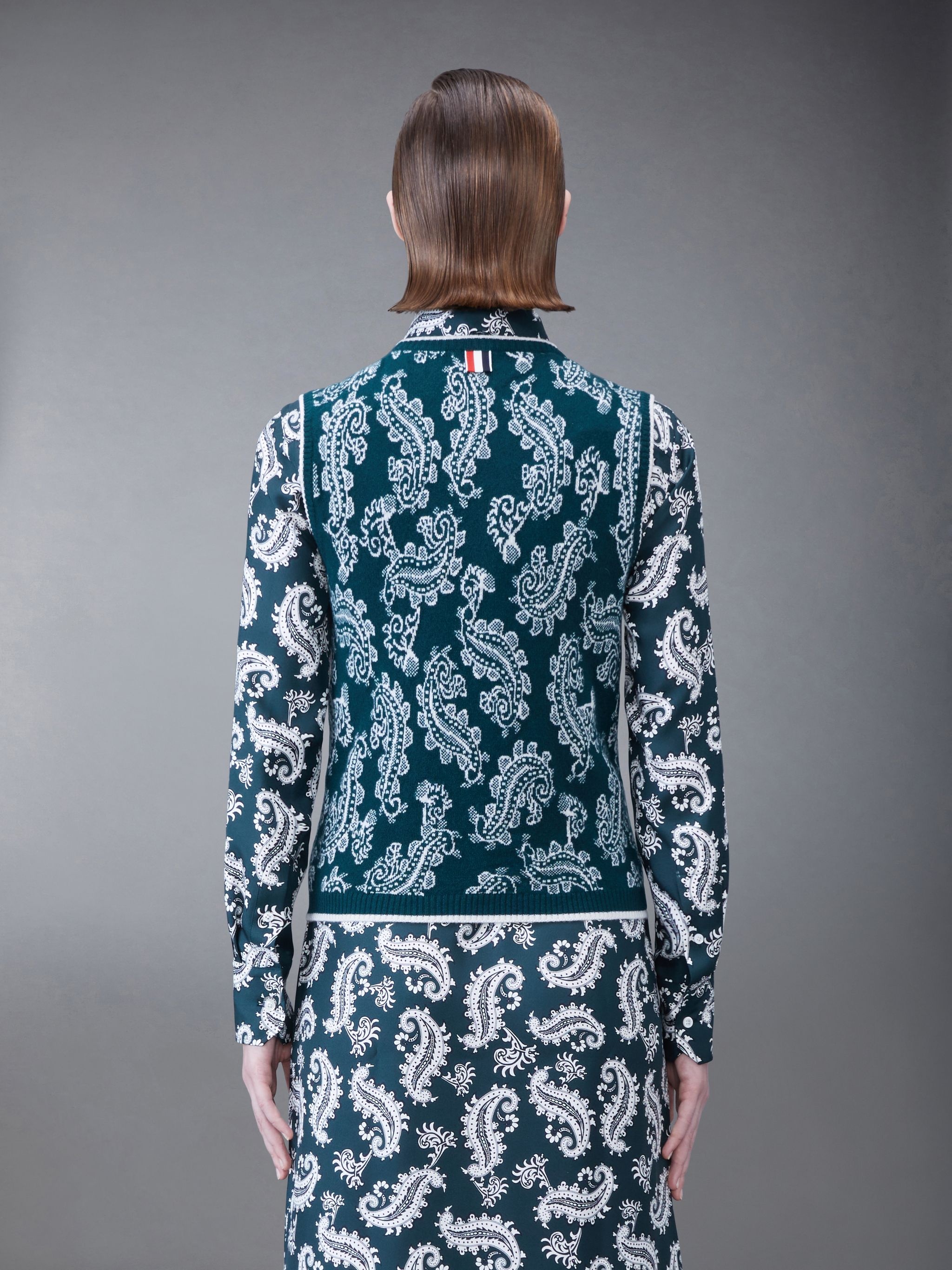 Paisley Cashmere Shell Top - 2