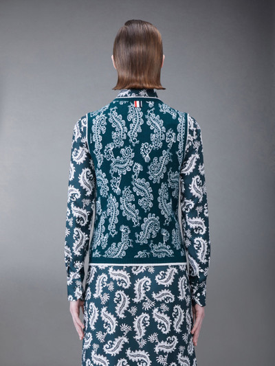 Thom Browne Paisley Cashmere Shell Top outlook
