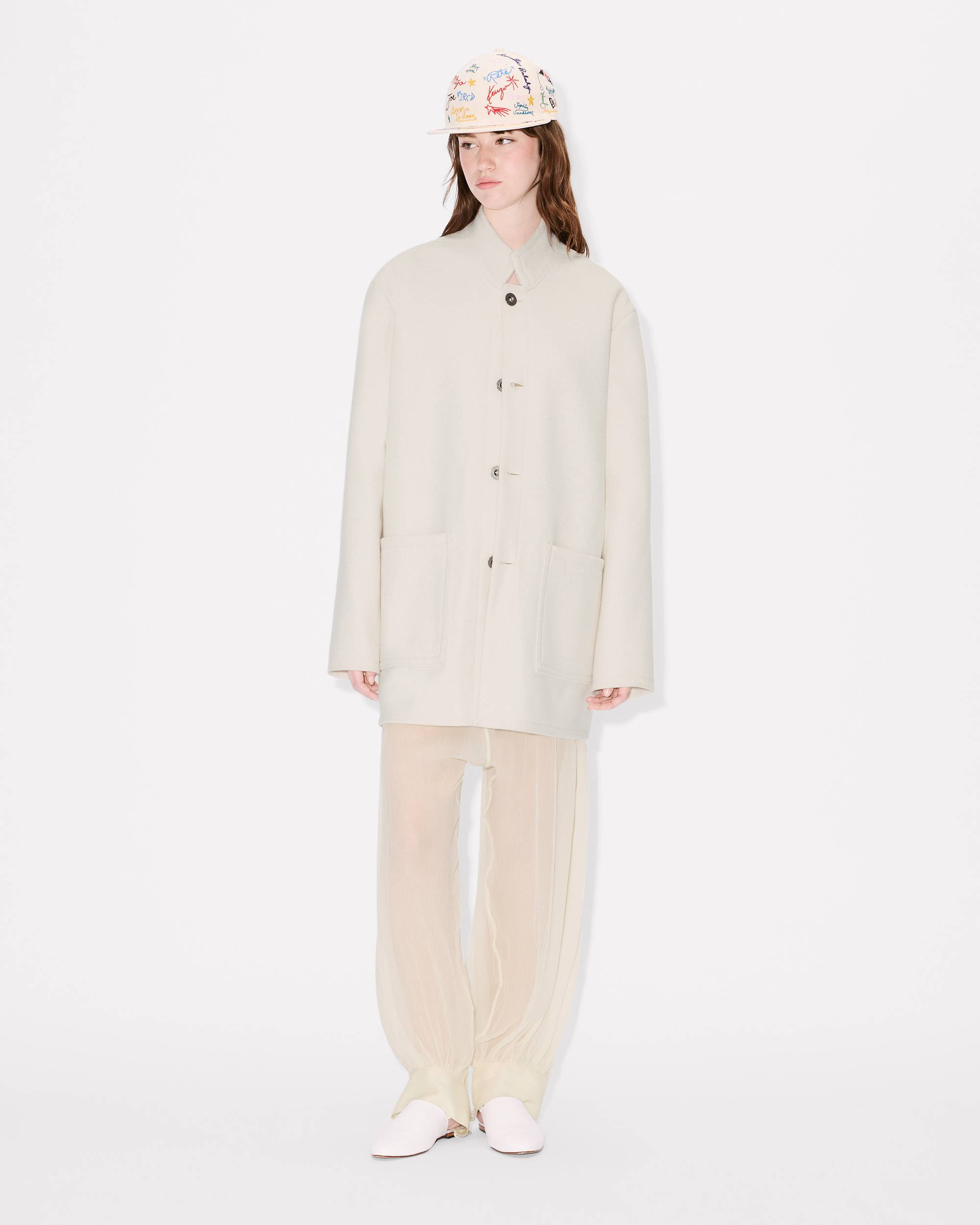 Officer coat in virgin wool - 3