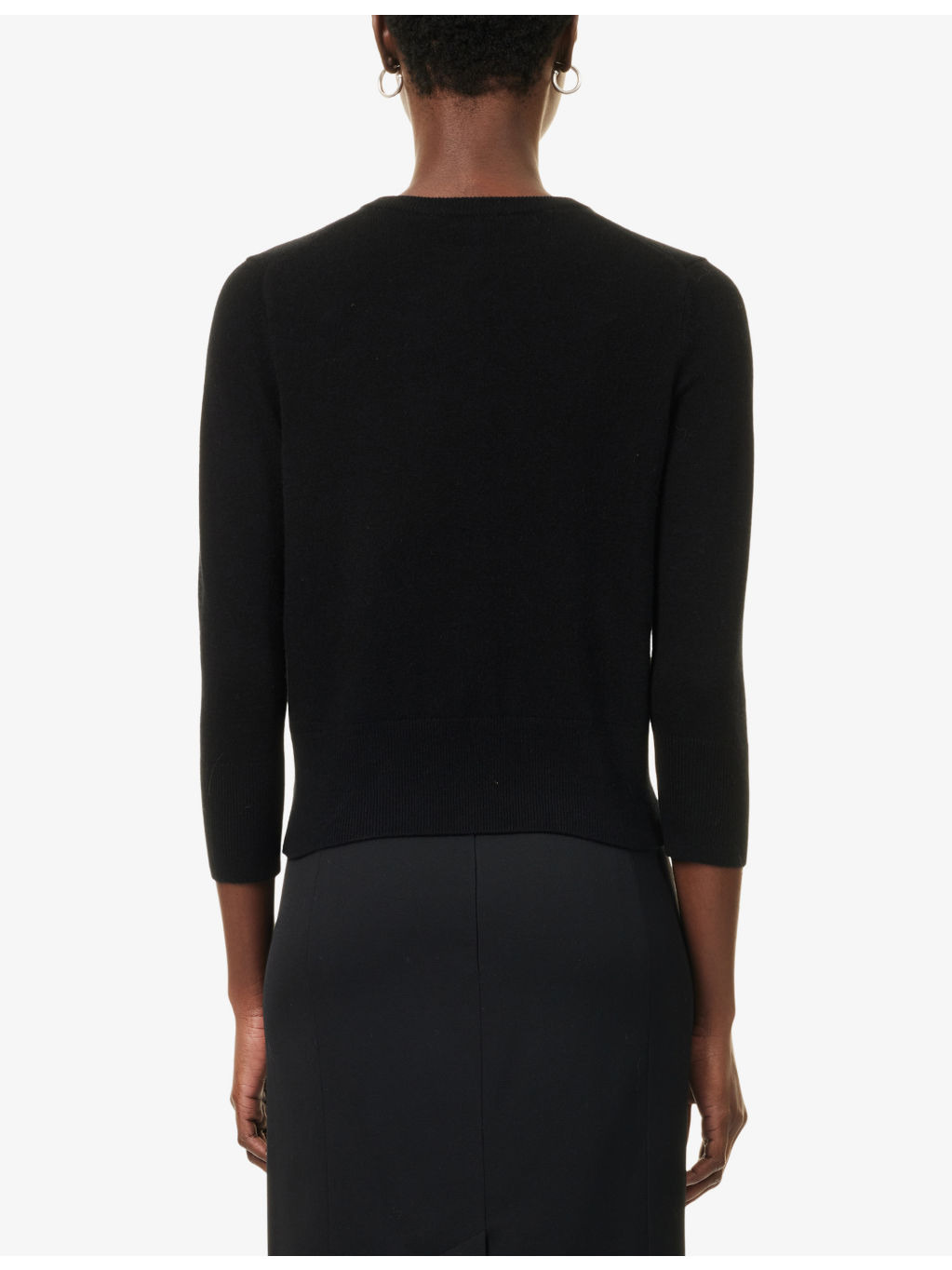 Regular-Fit Round-Neck Stretch-Wool Blend Cardigan - 4