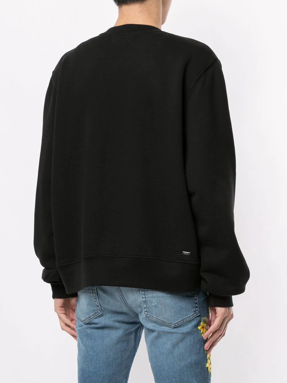 embroidered-logo sweatshirt - 4