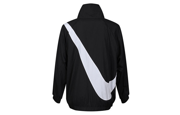 (WMNS) Nike Big Swoosh Jacket 'Black White' DA0981-010 - 3