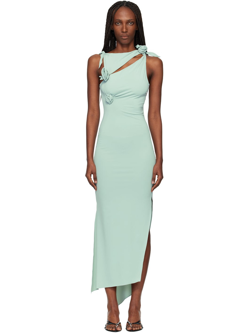 Green Flower Midi Dress 1