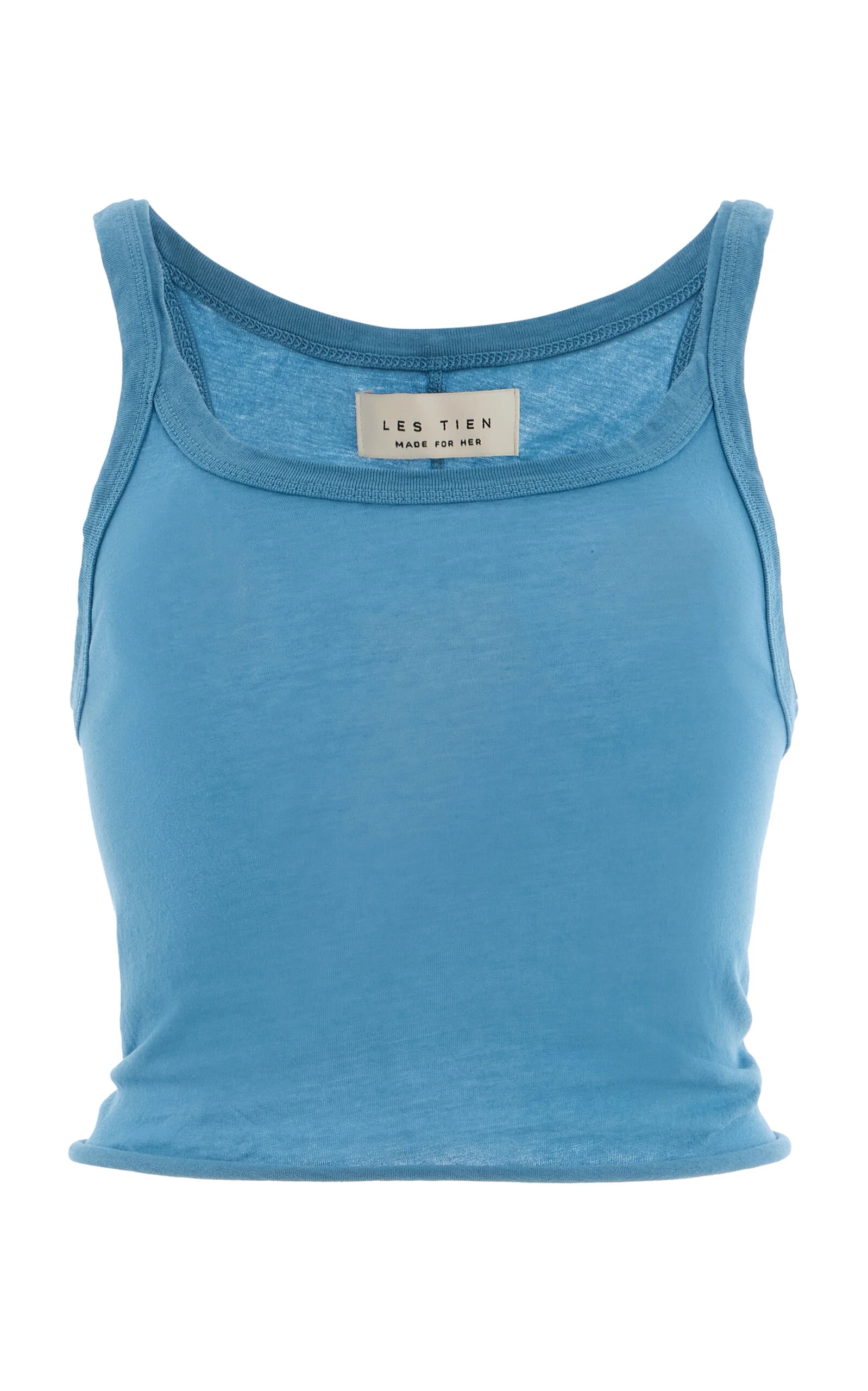 Exlusive Tai Cotton Tank Top blue - 1