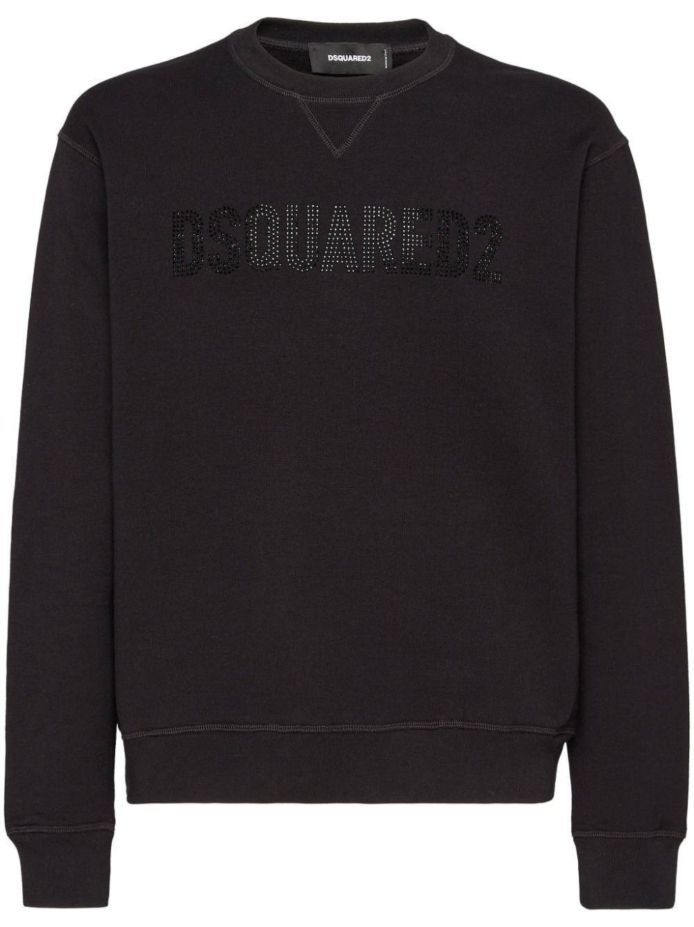 logo-print cotton sweatshirt - 1