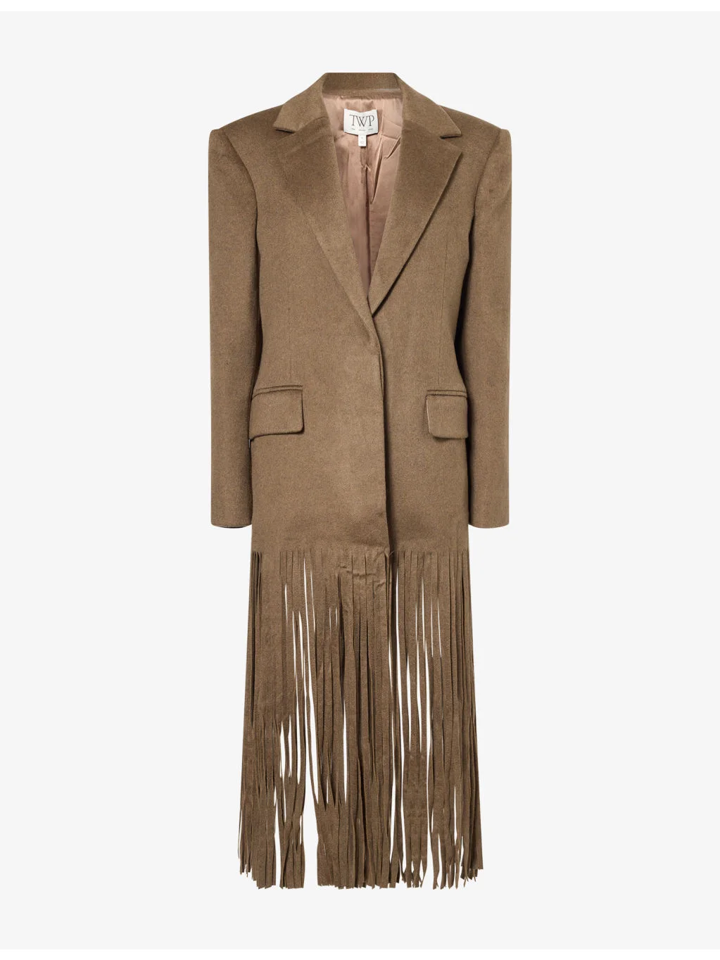 Mattie Fringe Cashmere Coat - 1