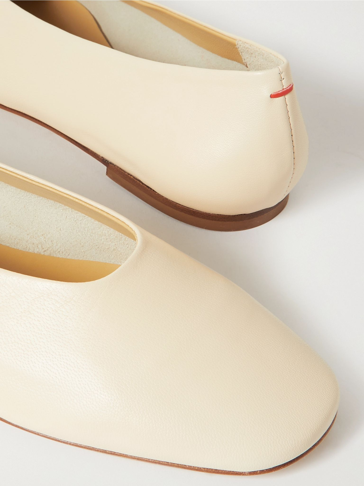Kirsten leather ballet flats Cream - 4