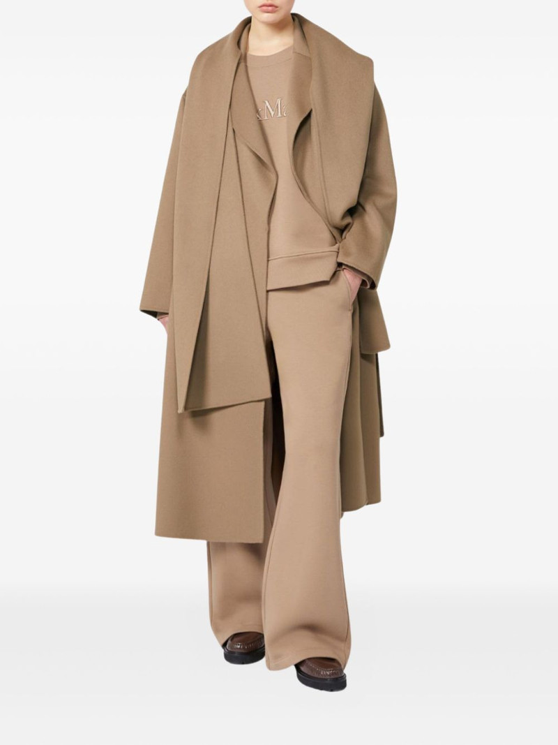 'S Max Mara embroidered-pocket wide-leg trousers outlook